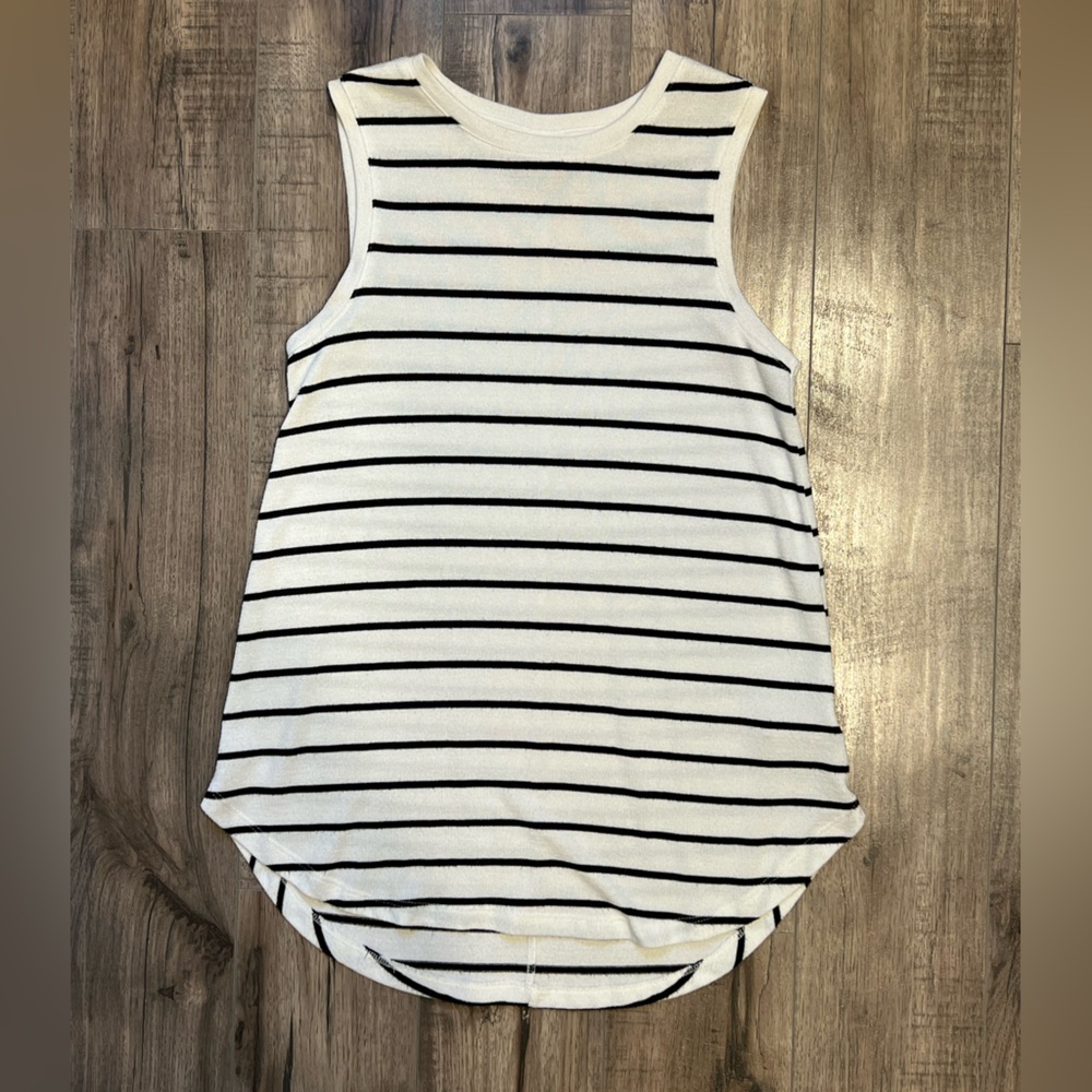 a new day Stripe Sweater Swing Sleeveless Top